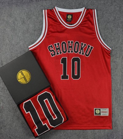 SD训练服灌篮队服湘北10号SAKULAKI花岛篮球服篮球球衣背心红色 SD训练服灌篮队服湘北10号SAKULAKI花岛篮球服篮球球衣背心红色