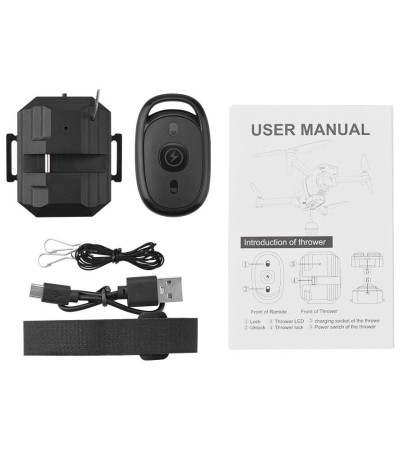 无人机空投DJI Mini 3/Pro/2 1 SE/Mavic Pro起落架婚礼求婚递送分配器投掷器救援装置支架 无人机空投DJI Mini 3/Pro/2 1 SE/Mavic Pro起落架婚礼求婚递送分配器投掷器救援装置支架