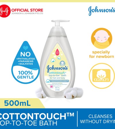 Johnson婴儿Cottontouch从头到脚沐浴露与天然棉混合500ml Johnson婴儿Cottontouch从头到脚沐浴露与天然棉混合500ml